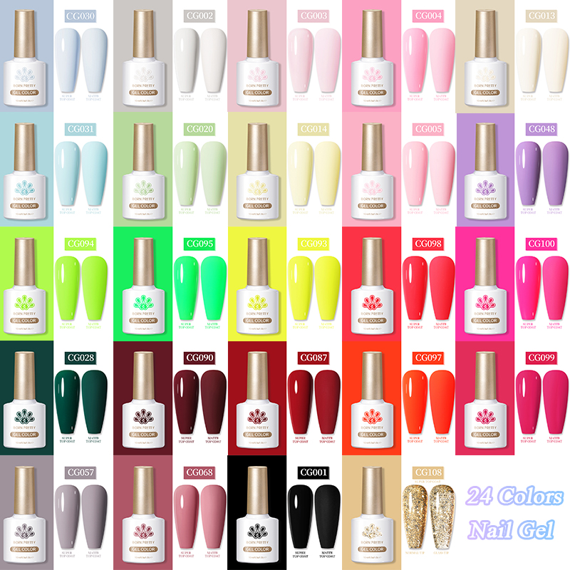 Nail Art Orange - BORN PRETTY 10ML Nail Gel Polish