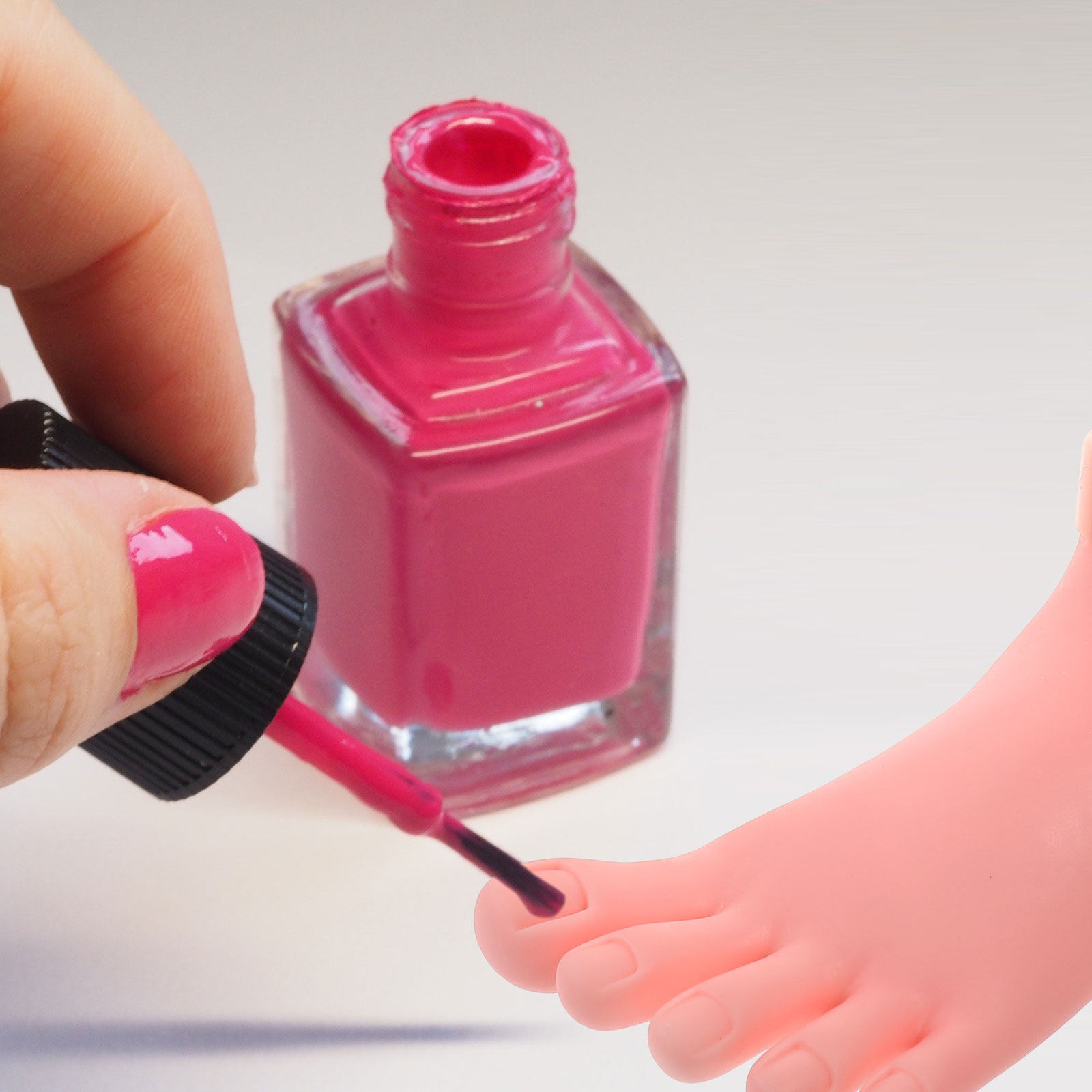 Nail Art Fake - 2Pcs Manicure Training Fake Hand Foot