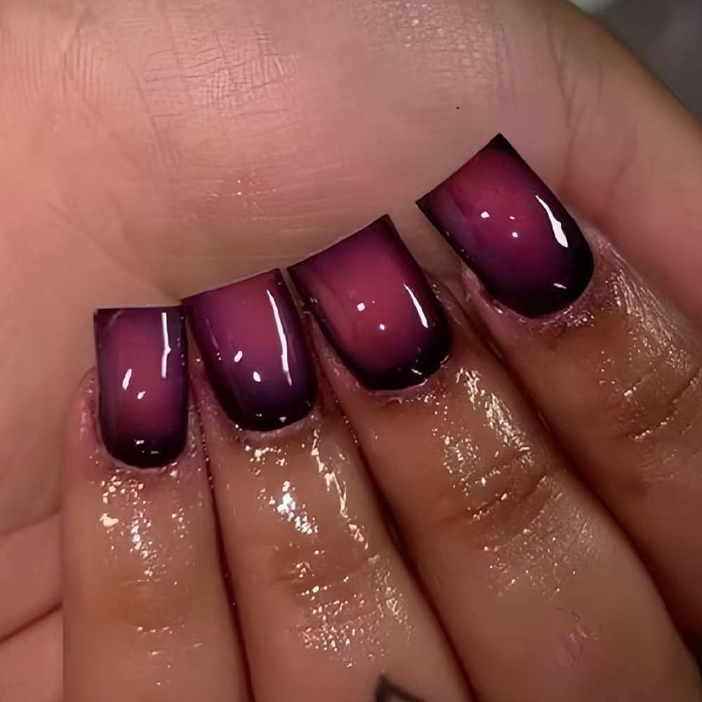 Nail Art Fake - Short Square fake nails for women