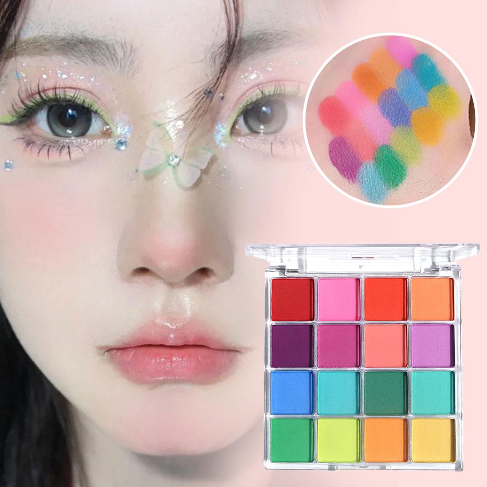 Nail Art Ombre Glitter - 16Colors Neon Nail Pigment Powder Solid