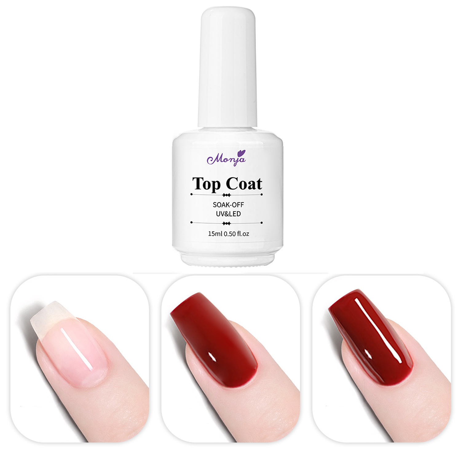 15ml Top Coat No Wipe For Gel  - Gel Top Coat recension och pris