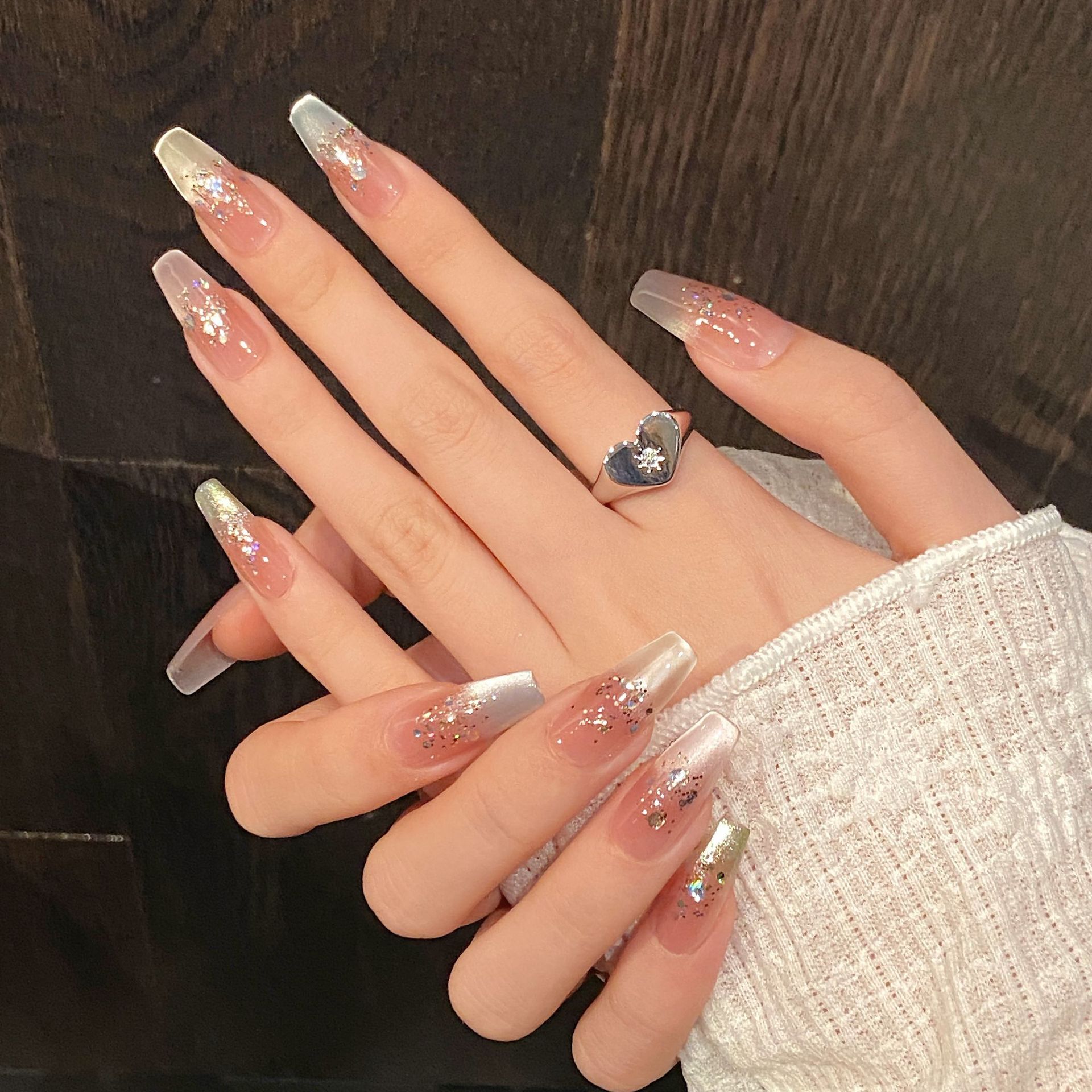Handmade Press on Nails Rainbo - Nail Art Fake recension och pris