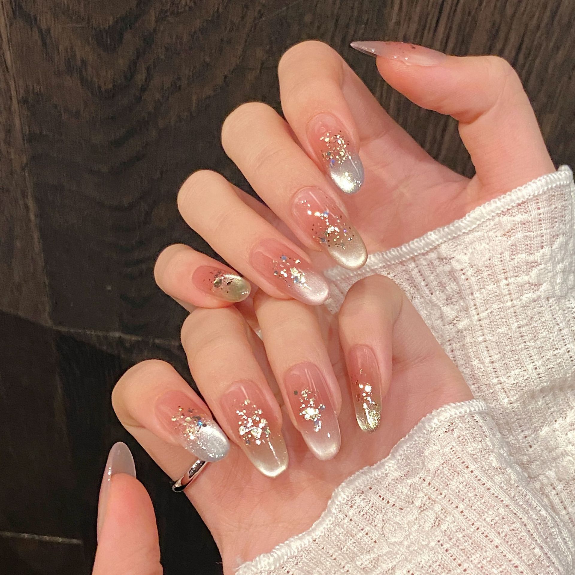 Handmade Press on Nails Rainbo - Nail Art Fake recension och pris