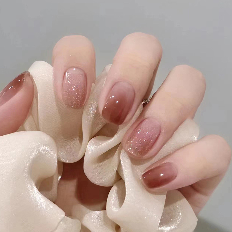 24Pcs Caramel Brown Ombre Glit - Nail Art Ombre Glitter recension och pris