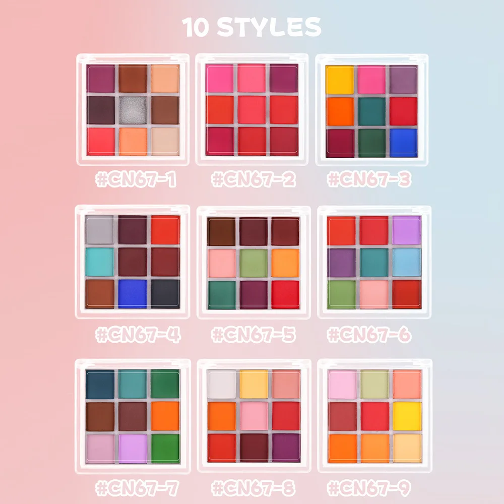 9 Colors Nail Pigment Palette  - Nail Art Ombre Glitter recension och pris