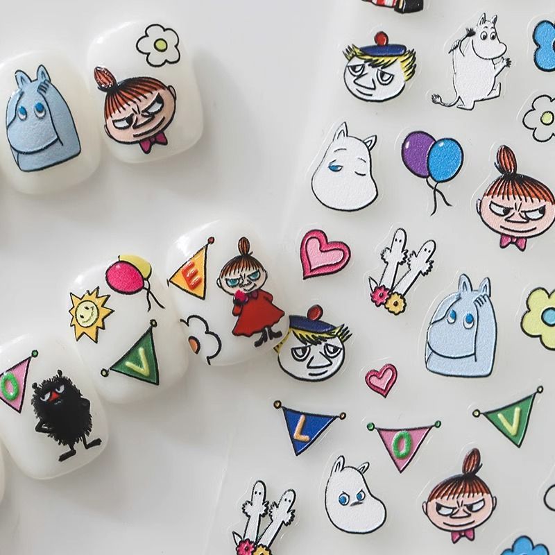 Moomin Nail Sticker High Color - Nail Art Quirky recension och pris