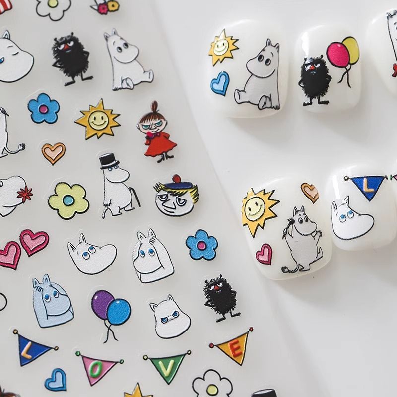 Moomin Nail Sticker High Color - Nail Art Quirky recension och pris