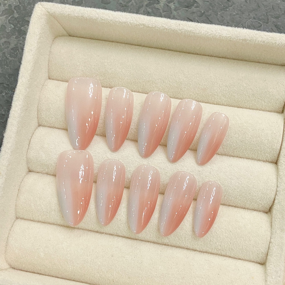 Handmade Almond Press on Nails - Nail Art Fake recension och pris