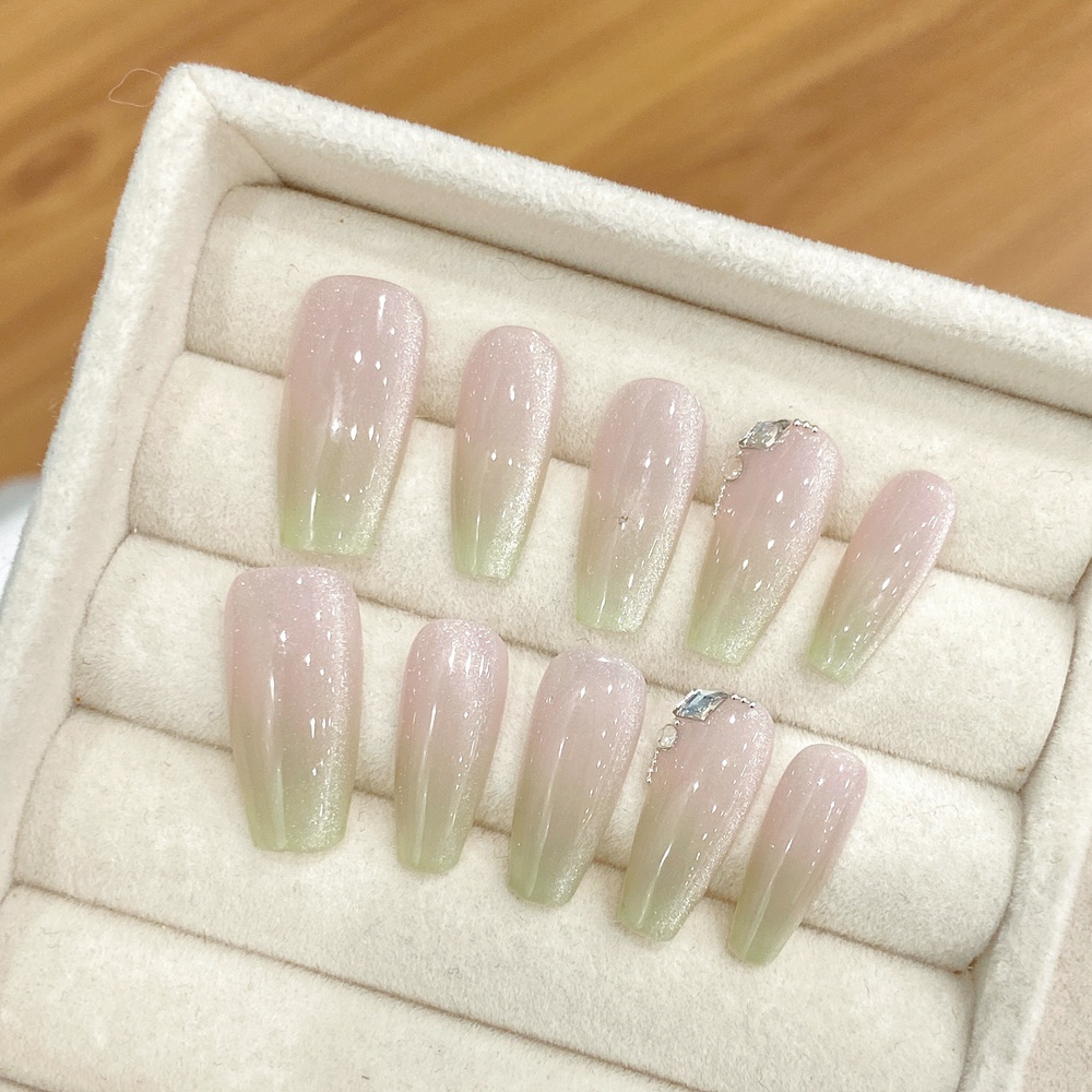 Handmade Almond Press on Nails - Nail Art Fake recension och pris