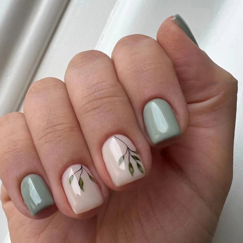 24Pcs Reusable Fake Nails Shor - Nail Art Fake recension och pris