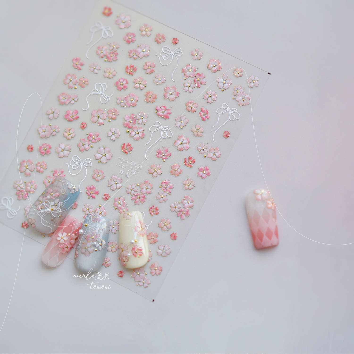 Cherry Blossom Pink Flower Sak - Nail Art Pink Soft recension och pris