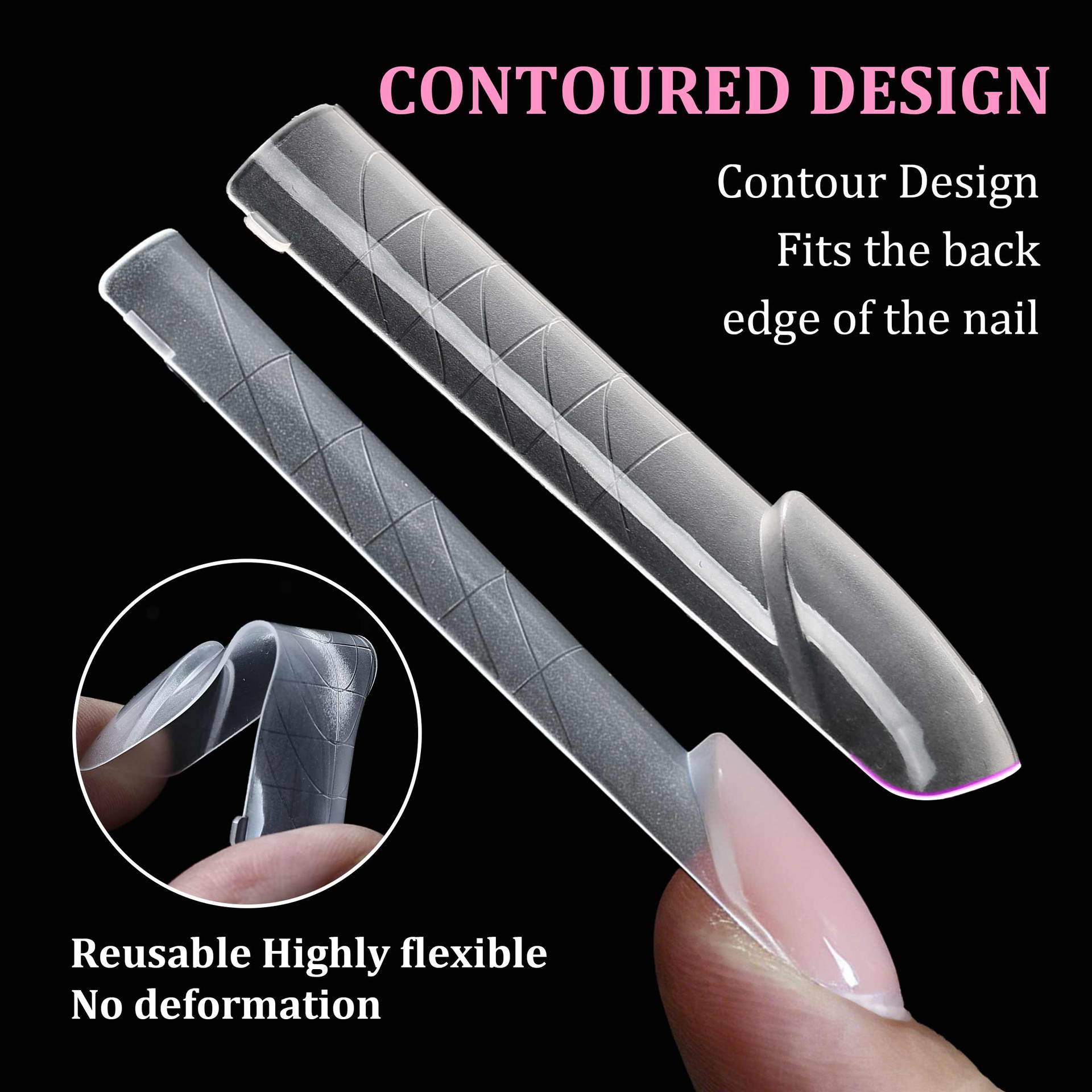140pcs Flat Edge Nail Extensio - Nail Art Denim recension och pris
