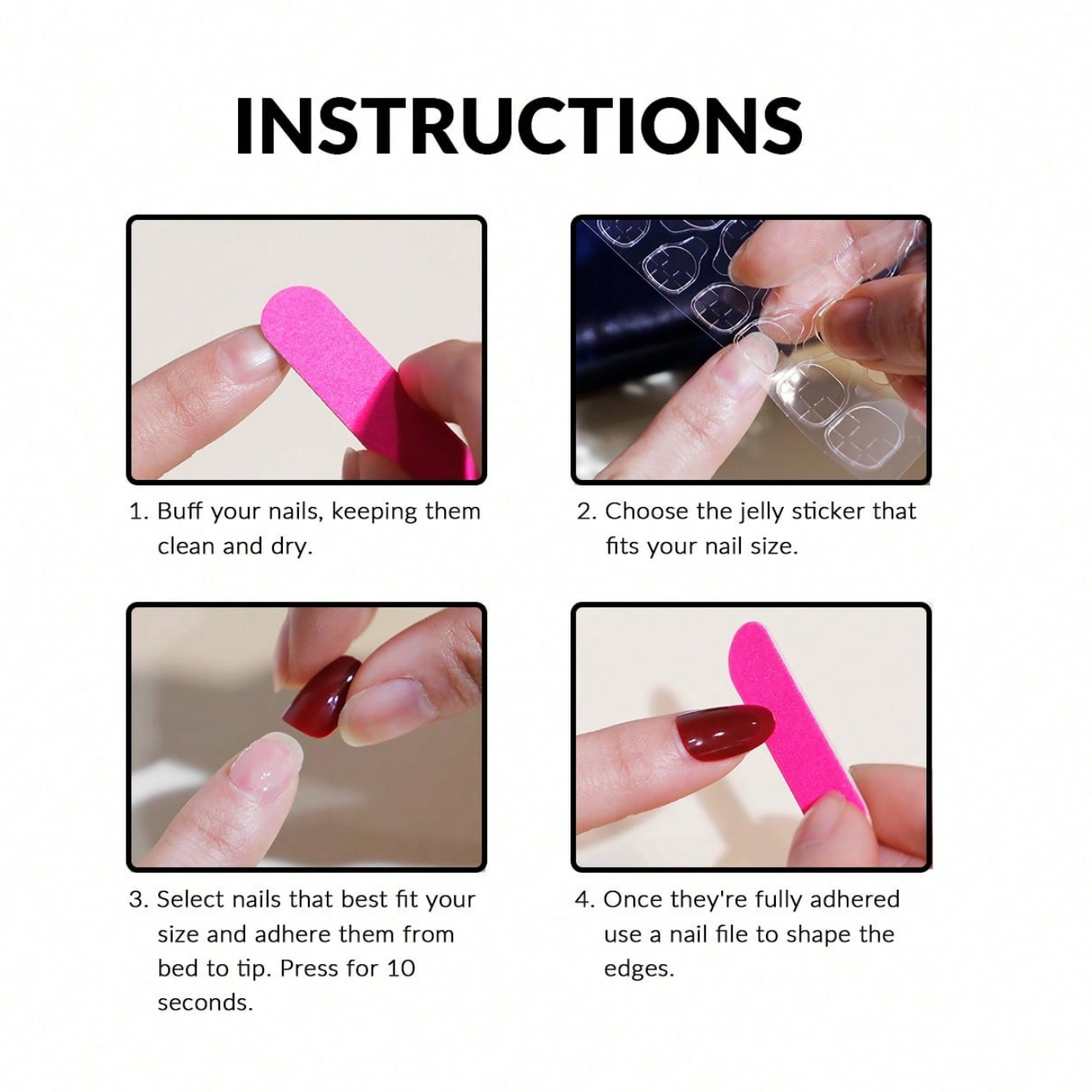 10 Pieces of Hand Pressed Oval - Nail Art Yellow recension och pris
