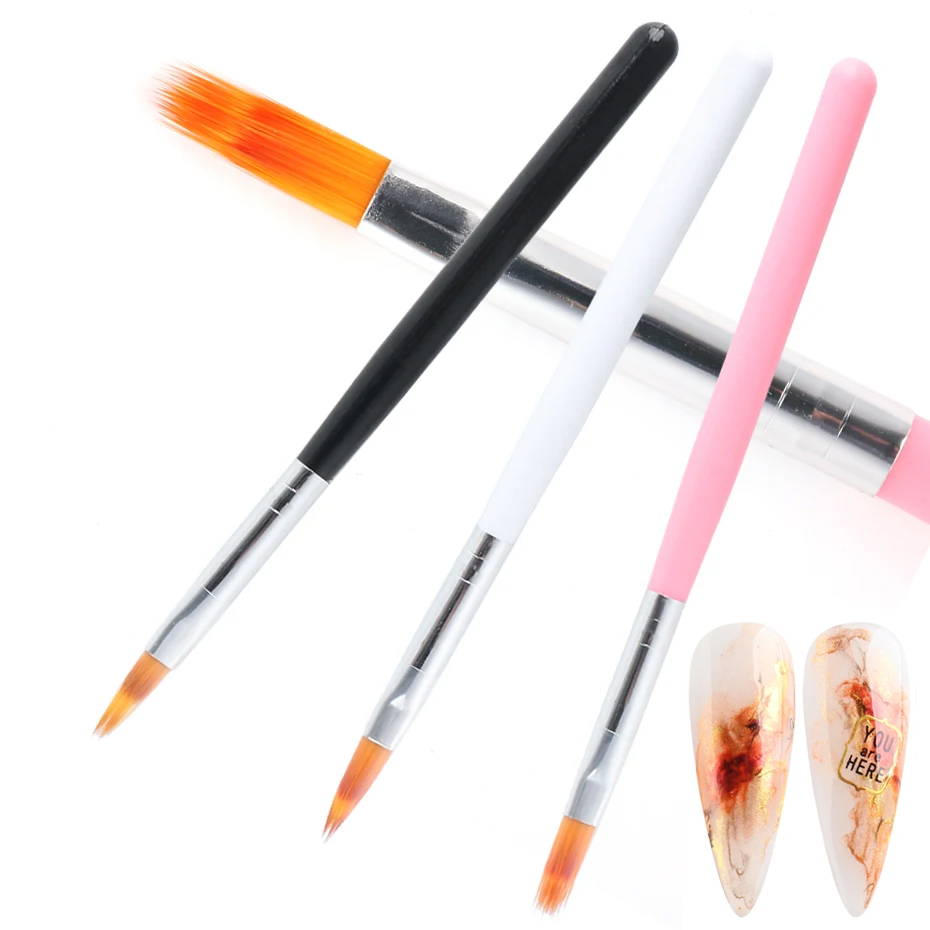 1PC Nail Art Brush Set UV Poli - Nail Art Ombre Glitter recension och pris