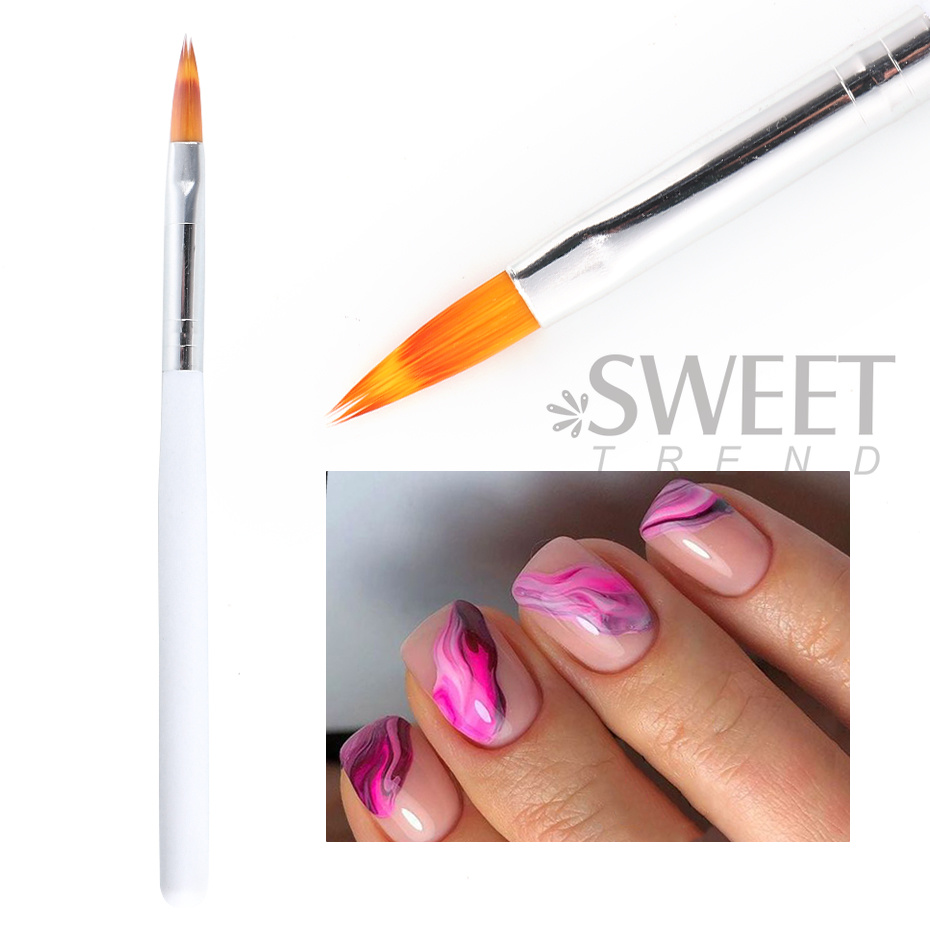1PC Nail Art Brush Set UV Poli - Nail Art Ombre Glitter recension och pris