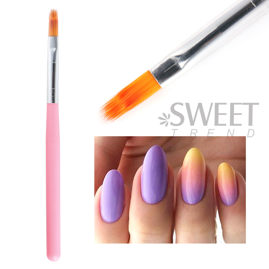 1PC Nail Art Brush Set UV Poli - Nail Art Ombre Glitter recension och pris
