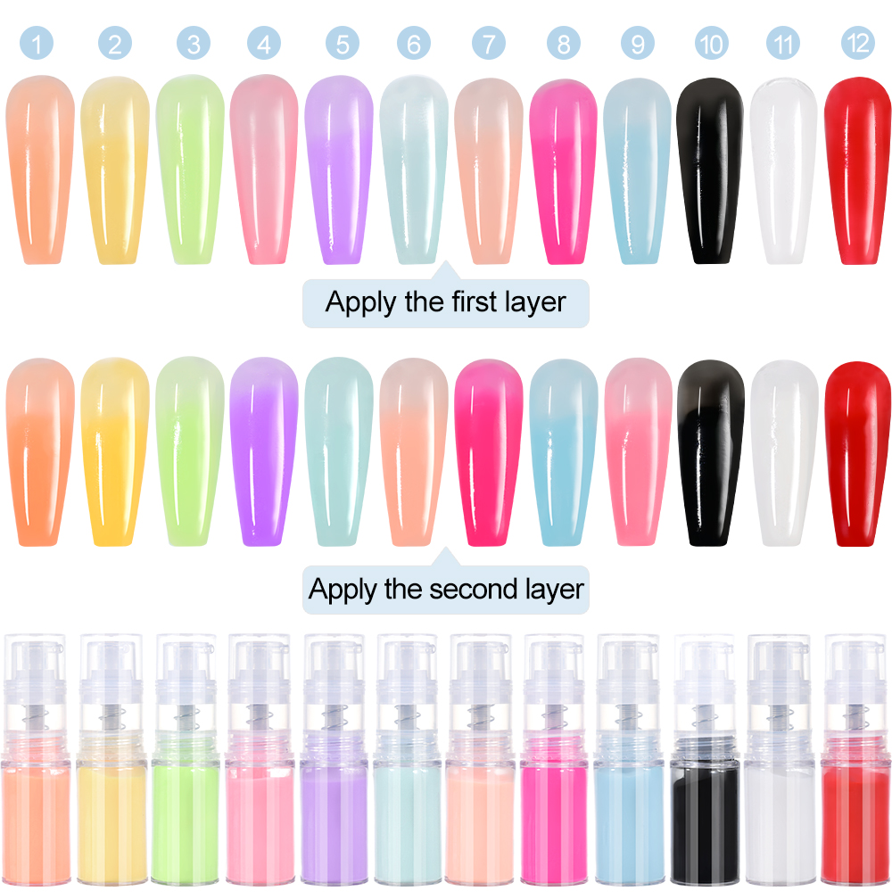 10g/bottle Nail Art Ombre Spra - Nail Art Ombre Glitter recension och pris