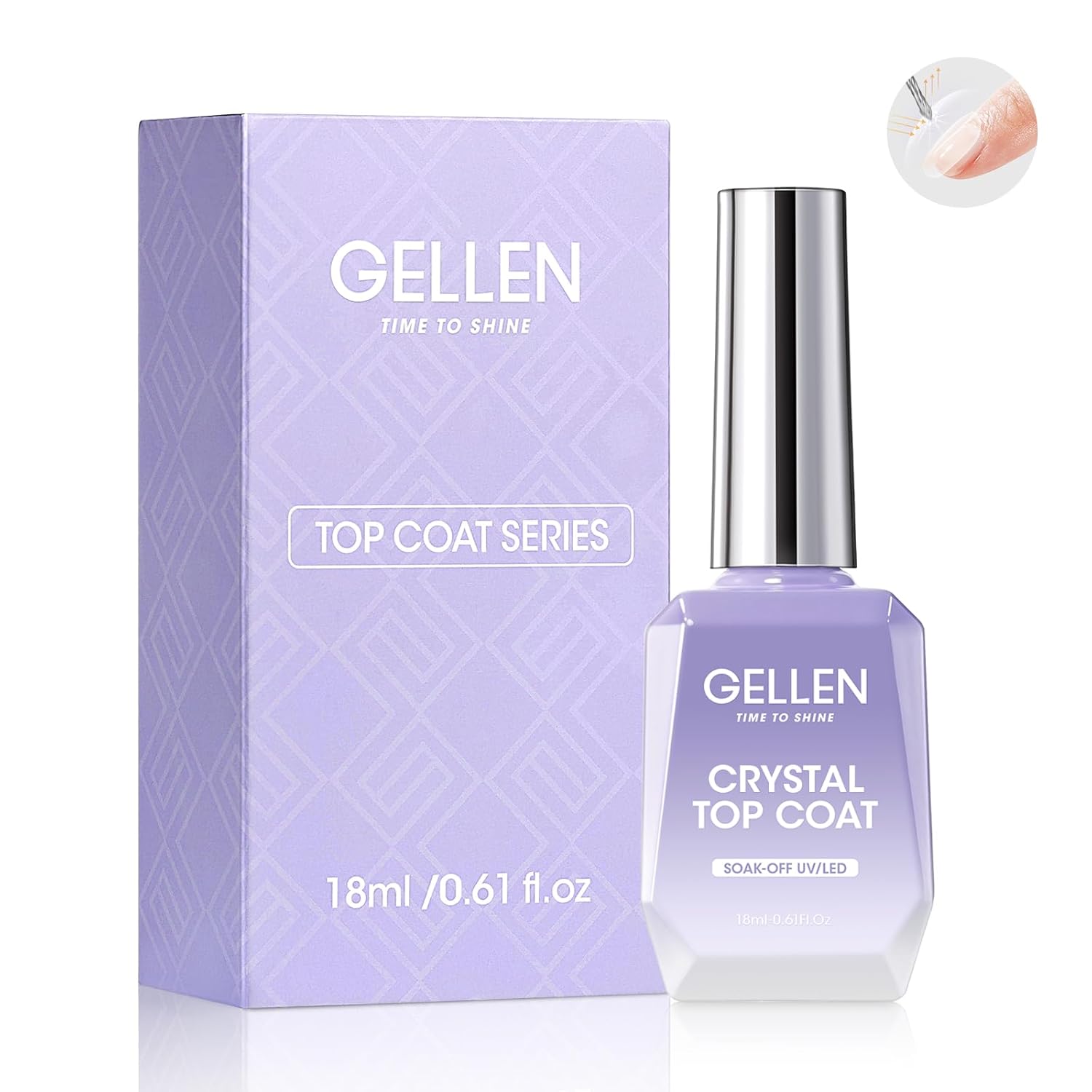 GELLEN Nail Gel Top Coat 18ML  - Gel Top Coat recension och pris