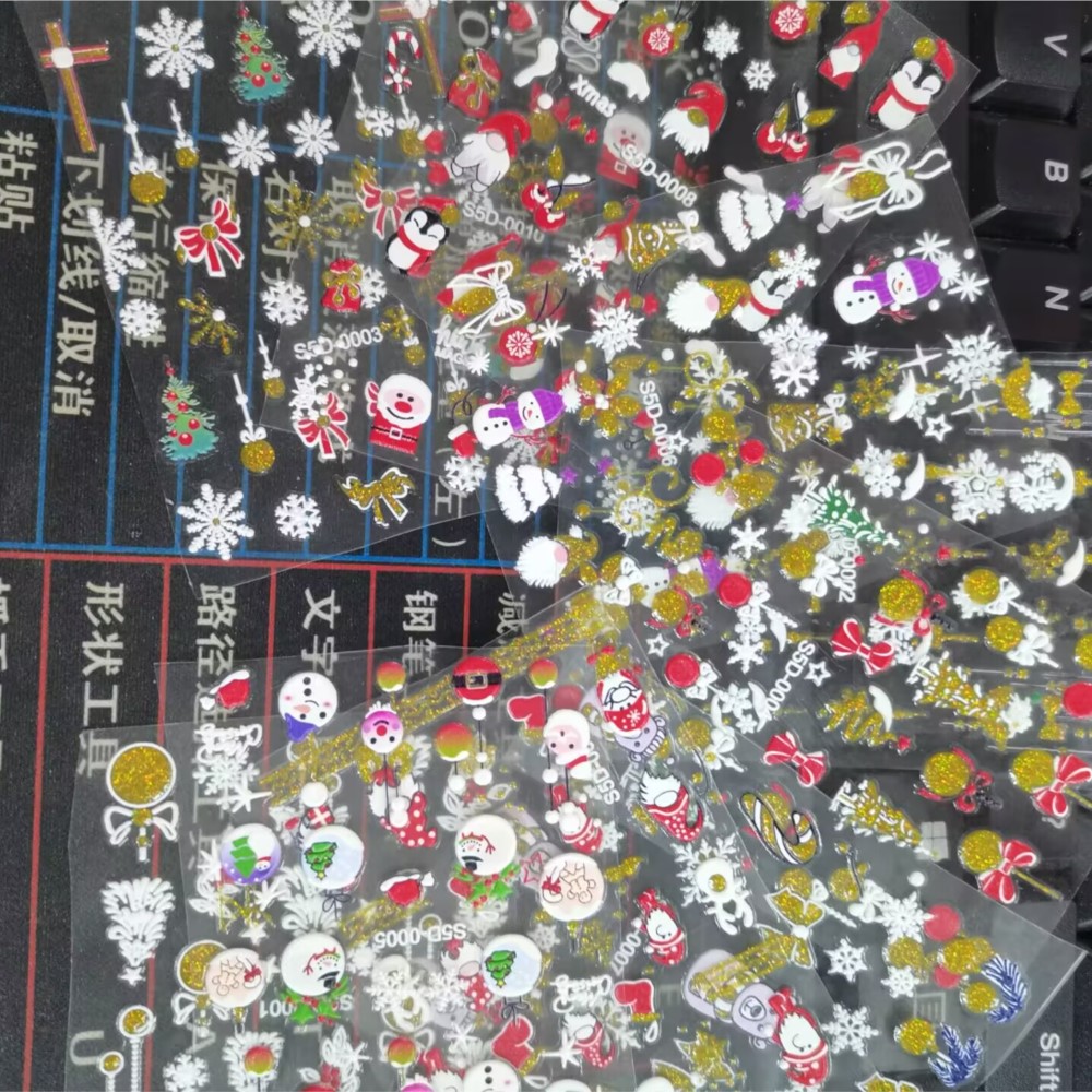 5D Glitter Christmas Embossed  - Nail Art Xmas 2025 recension och pris