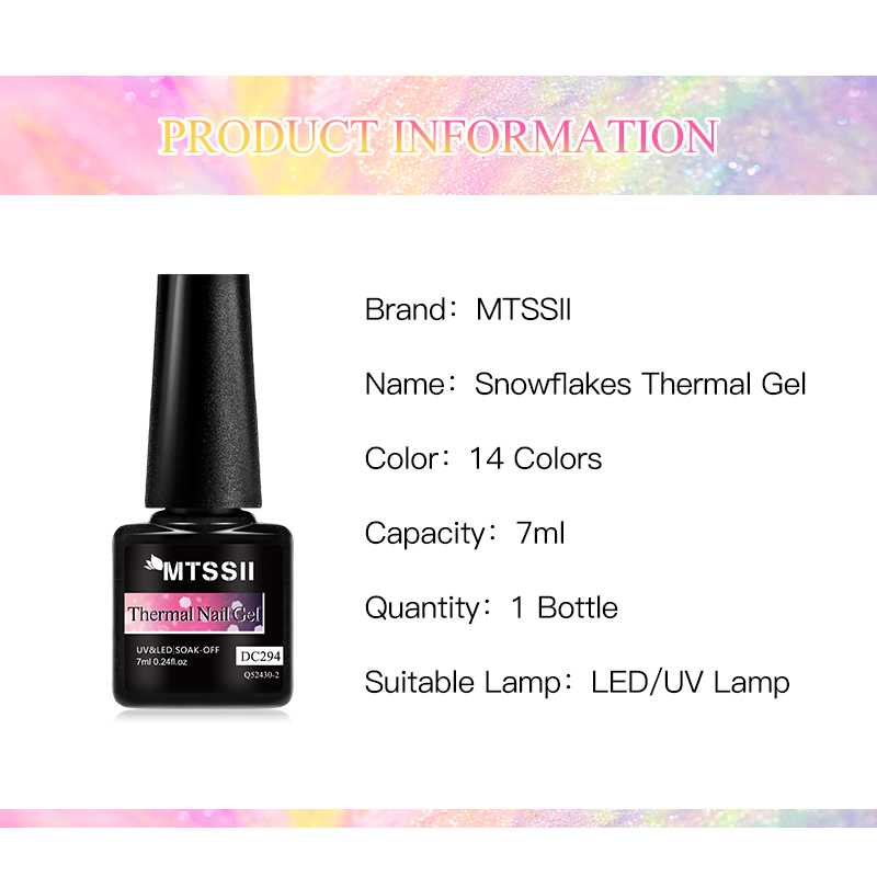 7ml Mtssii Snow Glitter Therma - Nail Art Ombre Glitter recension och pris