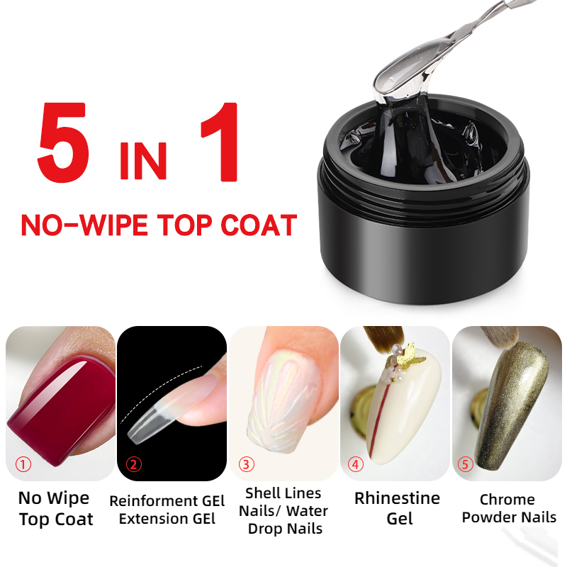 MSHARE 3D Top Coat Gel 50ml 5  - Gel Top Coat recension och pris