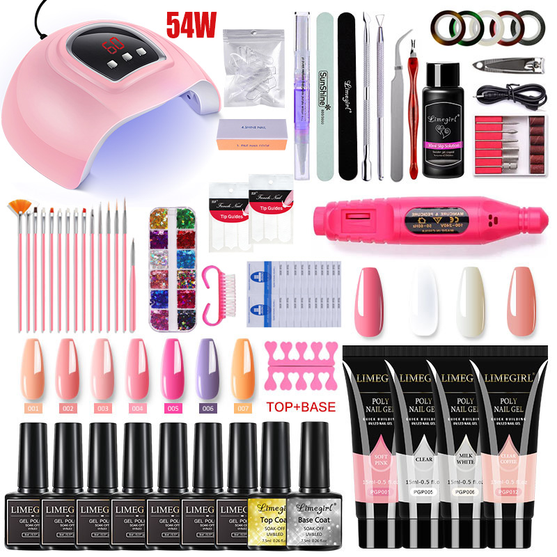 Nail Extension Kit Acrylic Gel - Gel Top Coat recension och pris