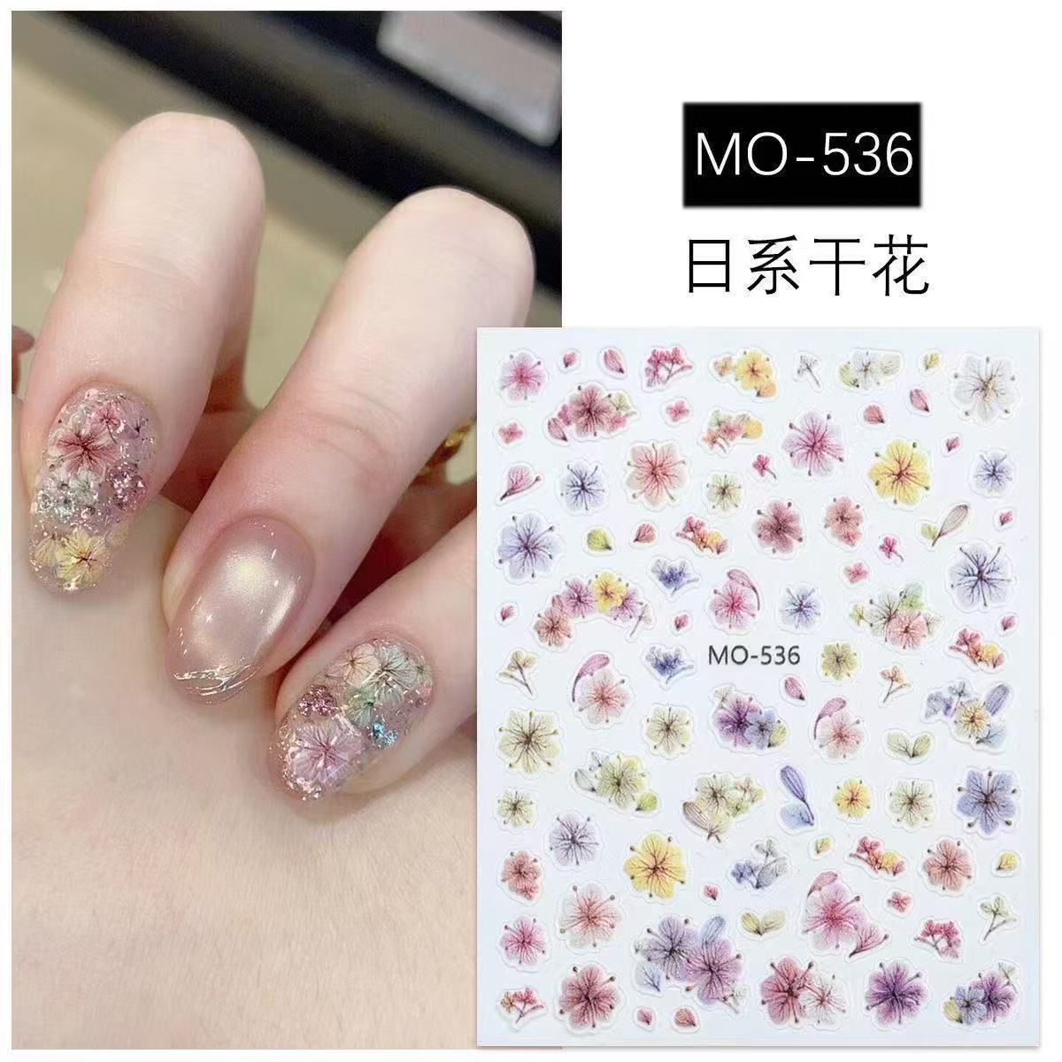 Viral Dried Flower Nail Art St - Nail Art Ombre Glitter recension och pris