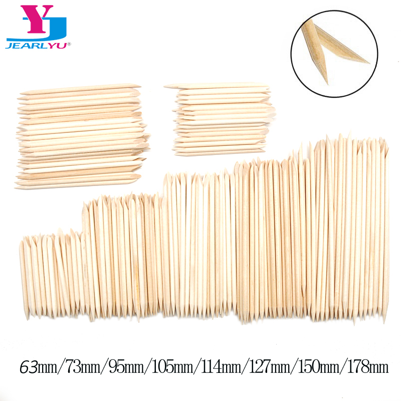 50/100 Pcs/Lot Wood Stick Cuti - Nail Art Orange recension och pris