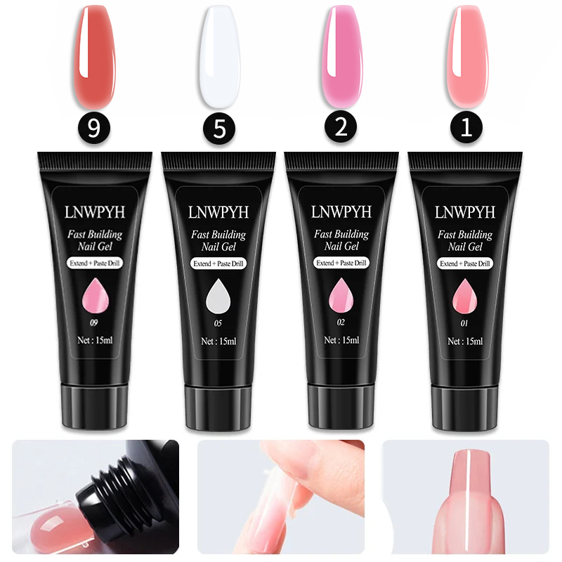 Nail Gel Polish Kit With LED N - Gel Top Coat recension och pris