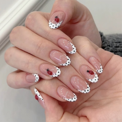 24Pcs Almond False Nails Sets  - Nail Art Fake recension och pris