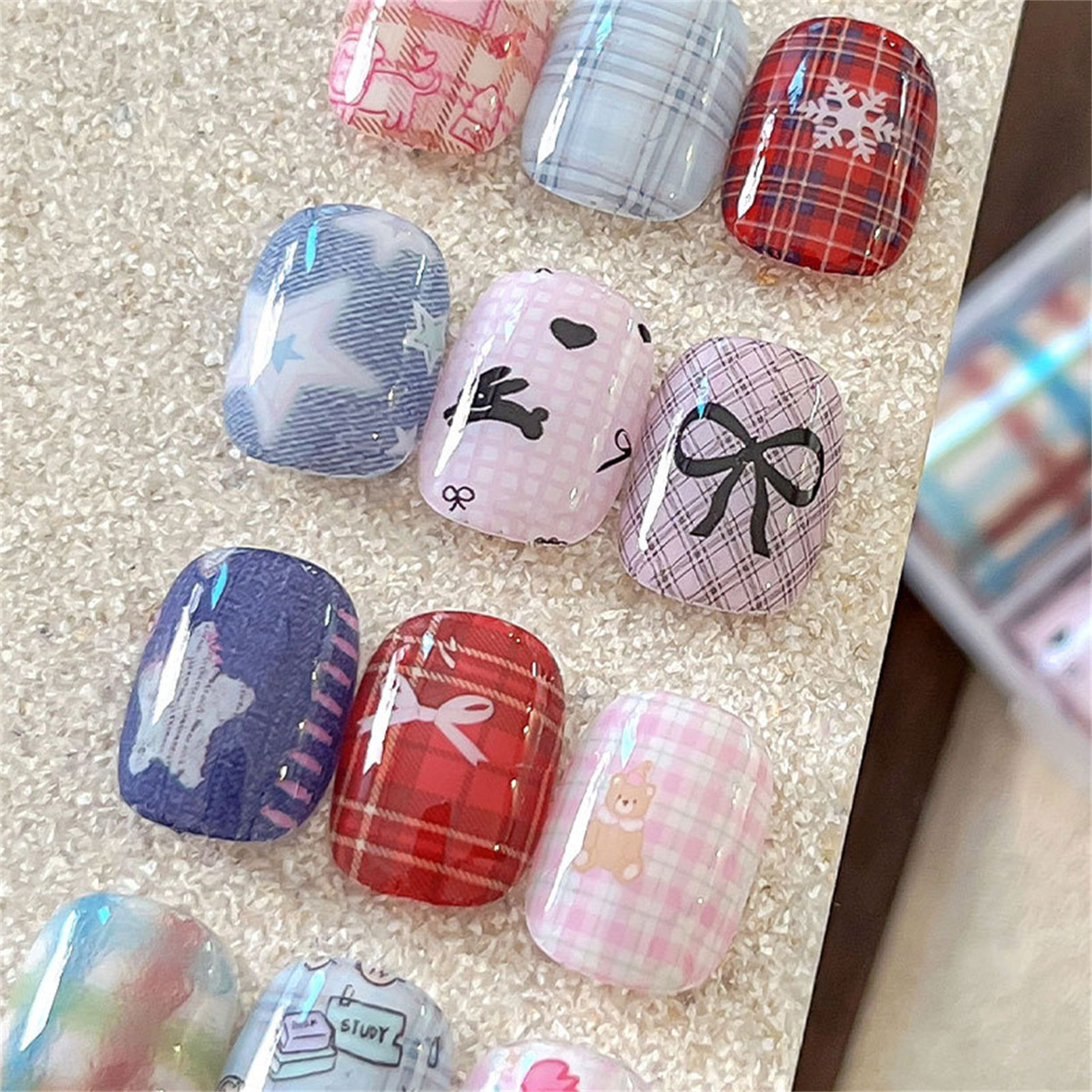 10Rolls Korean Nail Foils for  - Nail Art Denim recension och pris
