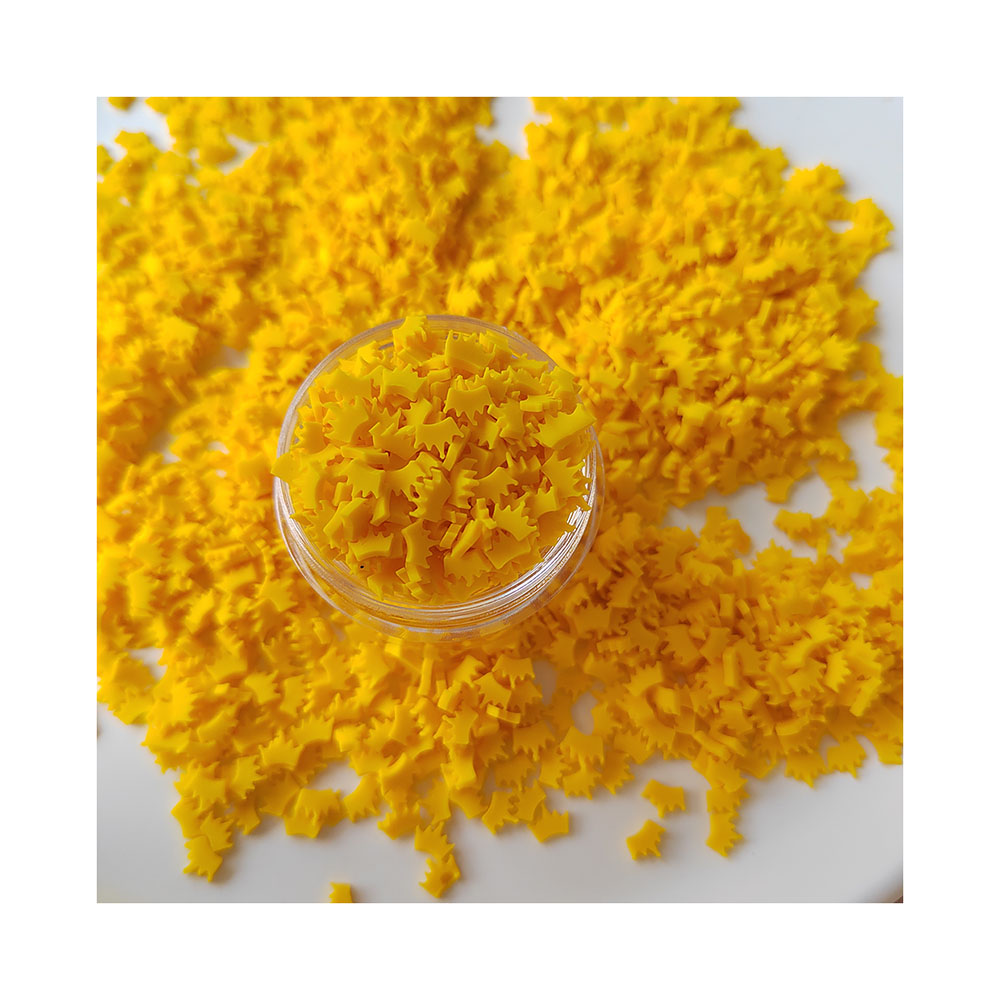 Yellow Crown Slices Polymer Ho - Nail Art Yellow recension och pris