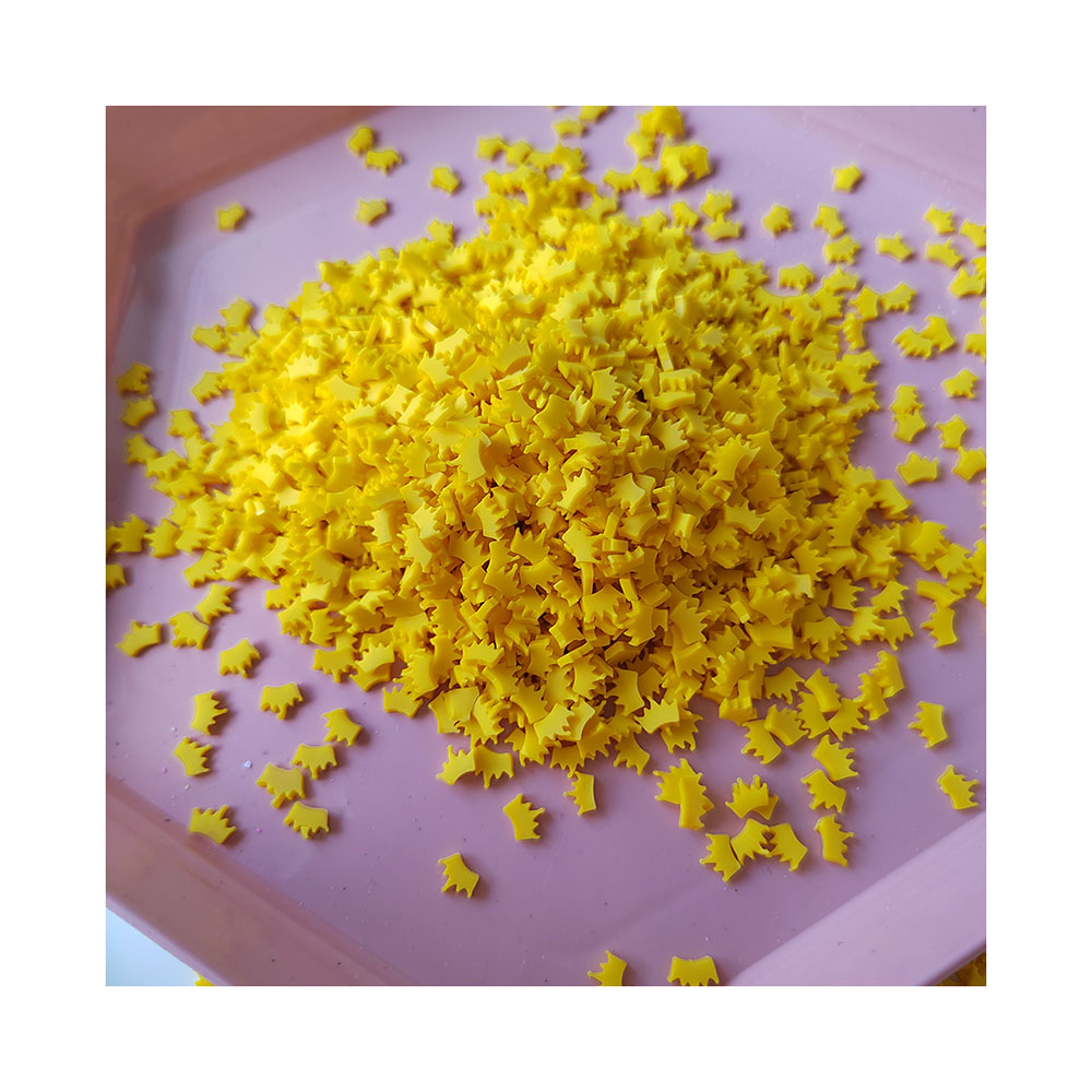 Yellow Crown Slices Polymer Ho - Nail Art Yellow recension och pris