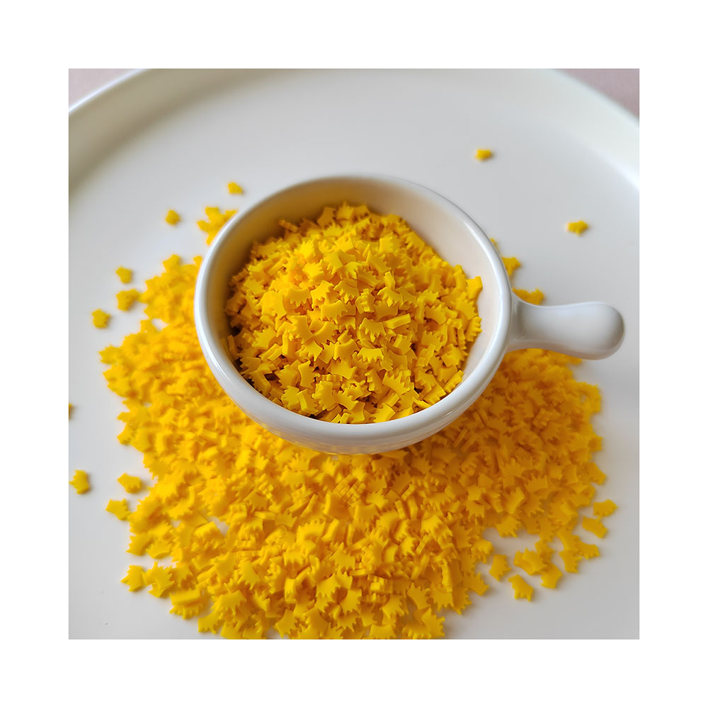 Yellow Crown Slices Polymer Ho - Nail Art Yellow recension och pris
