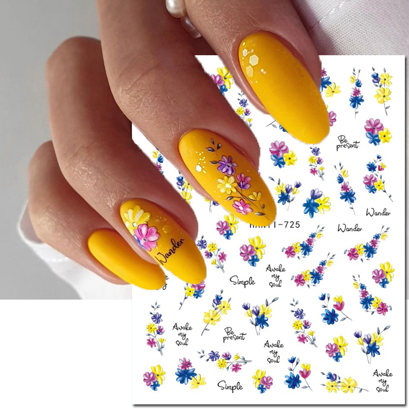 3d Nail Art Decals Summer Nuan - Nail Art Yellow recension och pris