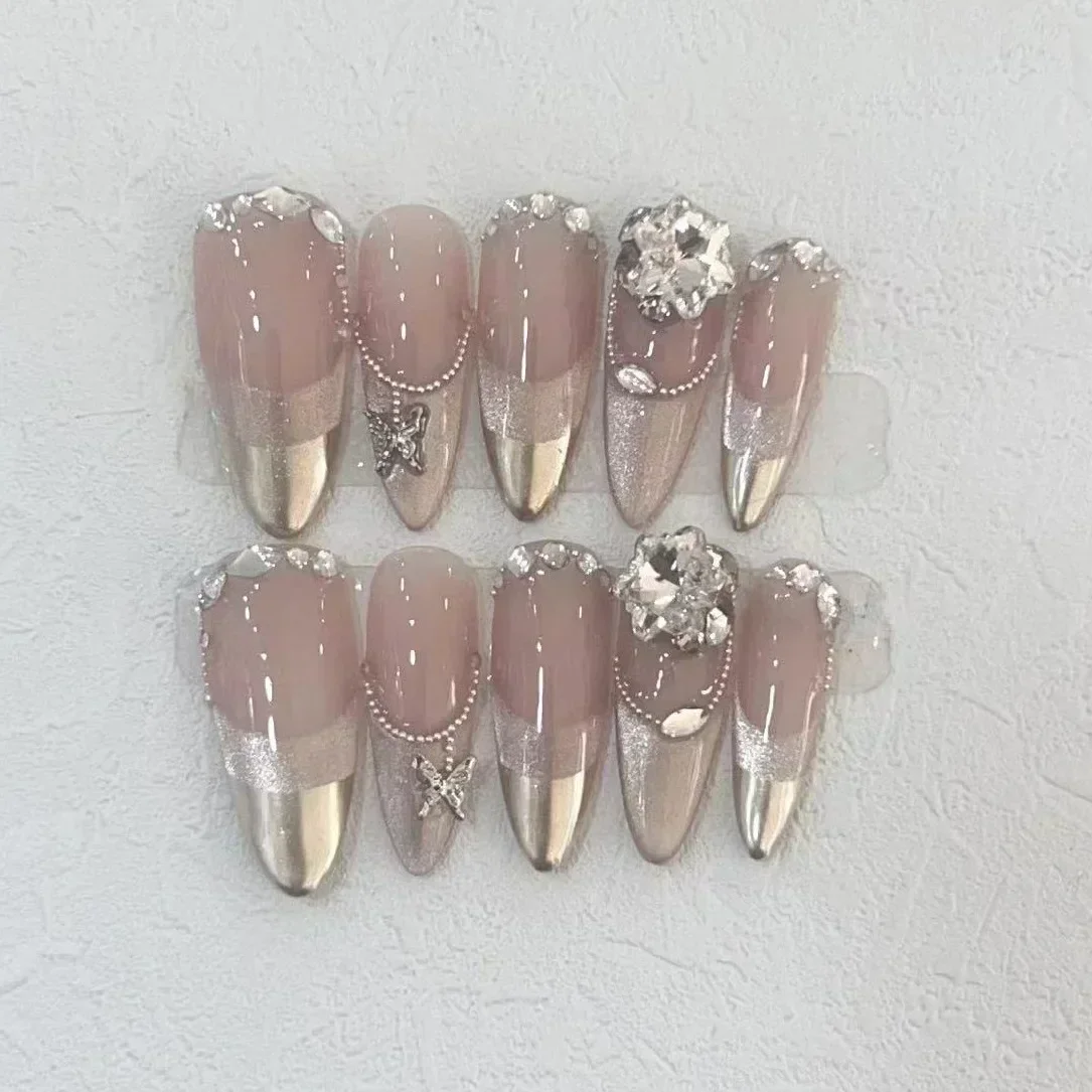 10Pcs Handmade Press on Nails  - Nail Art Quirky recension och pris