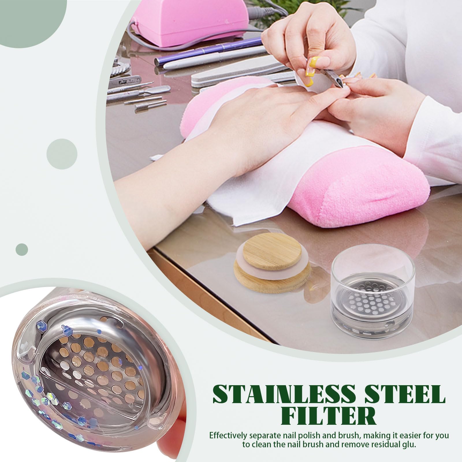 Nail Art Brushes Washing Cup N - Dip Powder Nail recension och pris