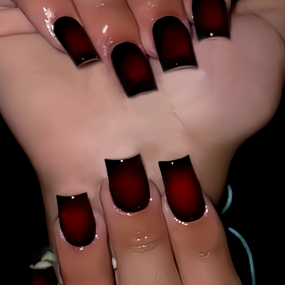 Short Square fake nails for wo - Nail Art Fake recension och pris
