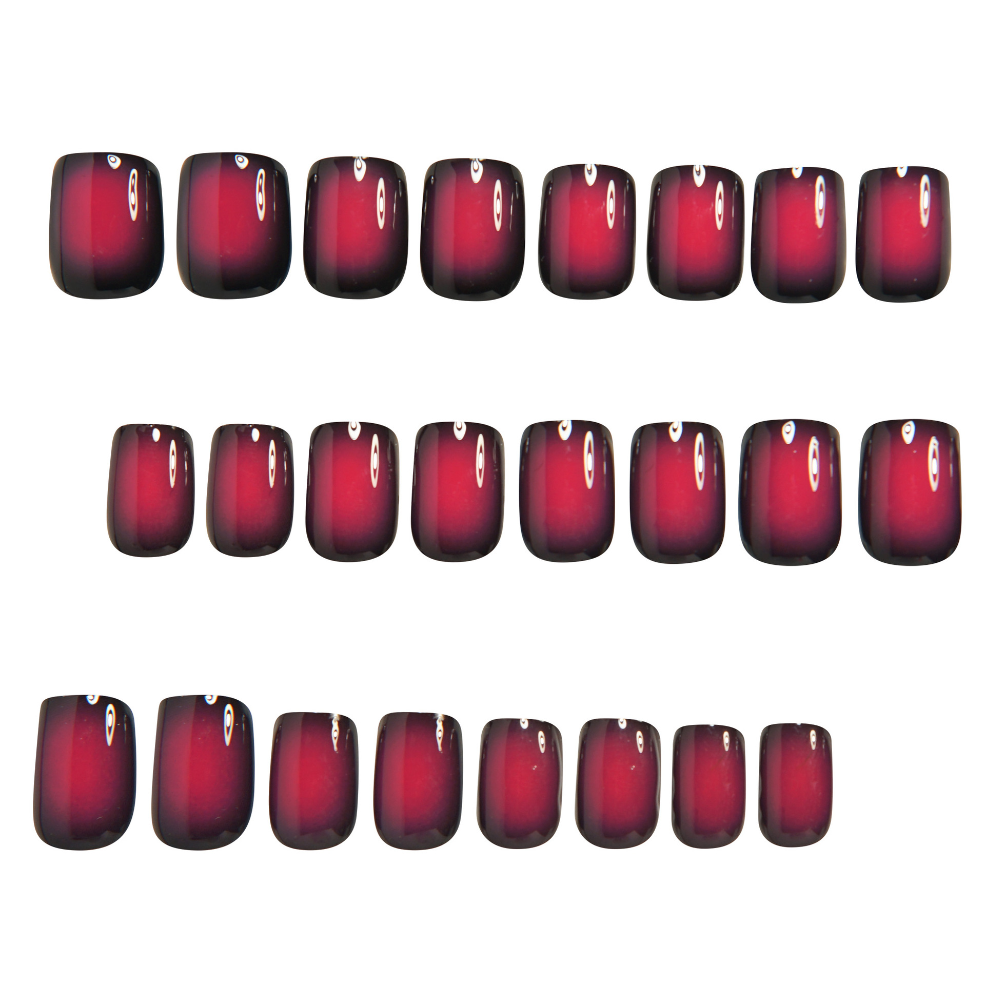 Short Square fake nails for wo - Nail Art Fake recension och pris