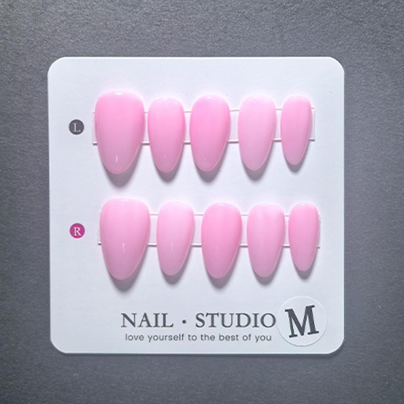 10pcs Almond Press on Nails Ha - Nail Art Yellow recension och pris