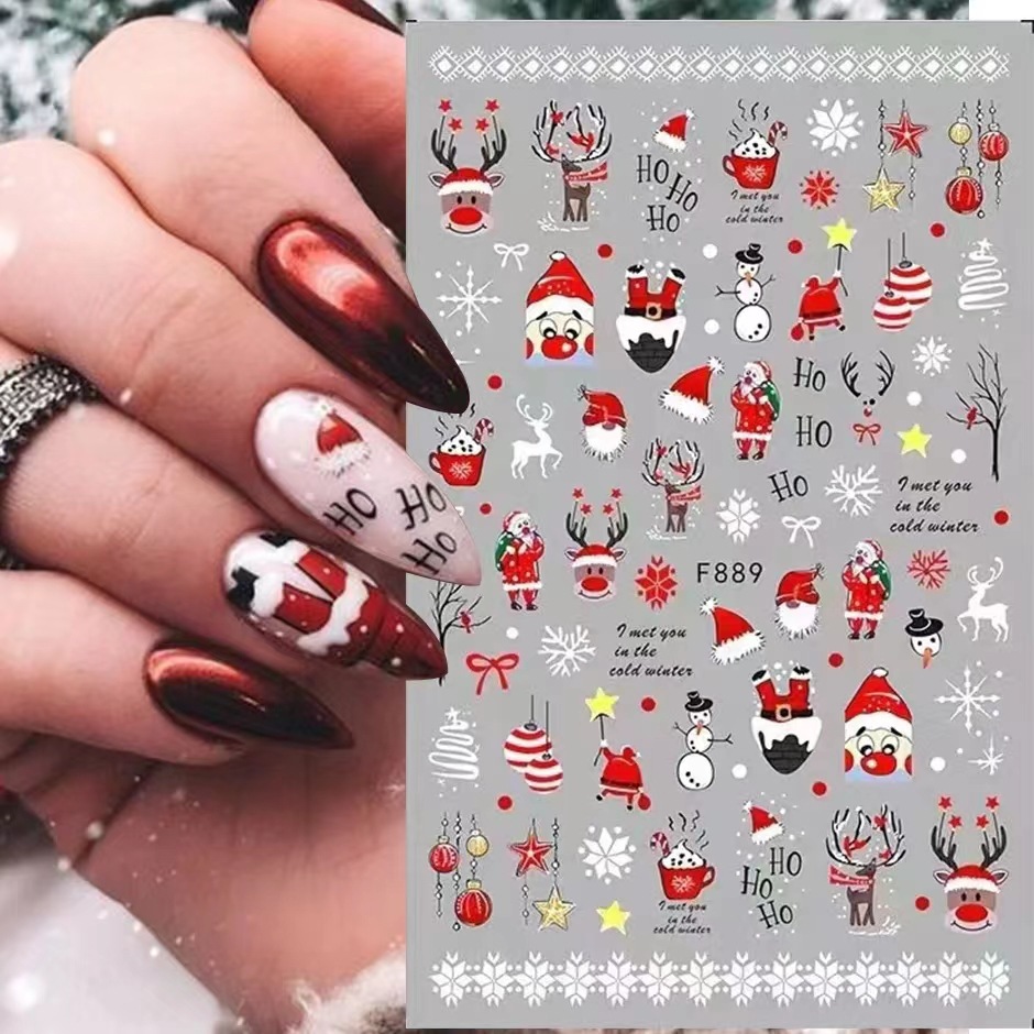 1Pcs 2025 Christmas 3D Nail Ar - Nail Art Xmas 2025 recension och pris