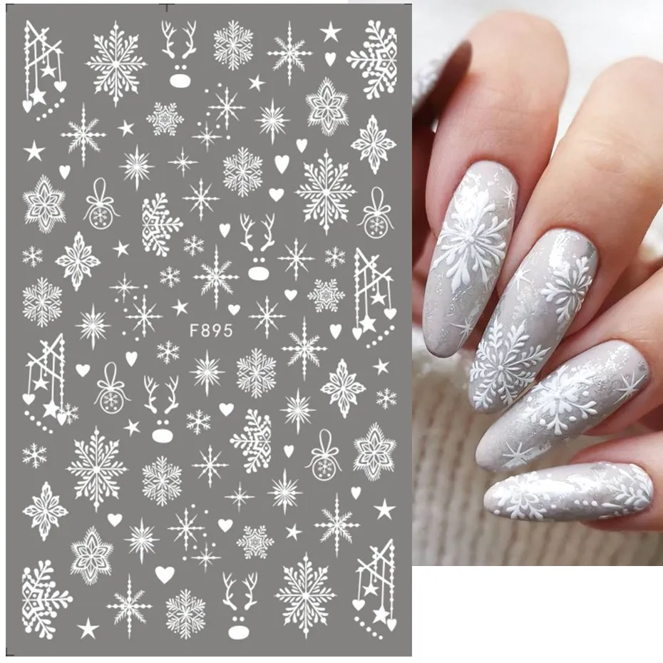 1Pcs 2025 Christmas 3D Nail Ar - Nail Art Xmas 2025 recension och pris