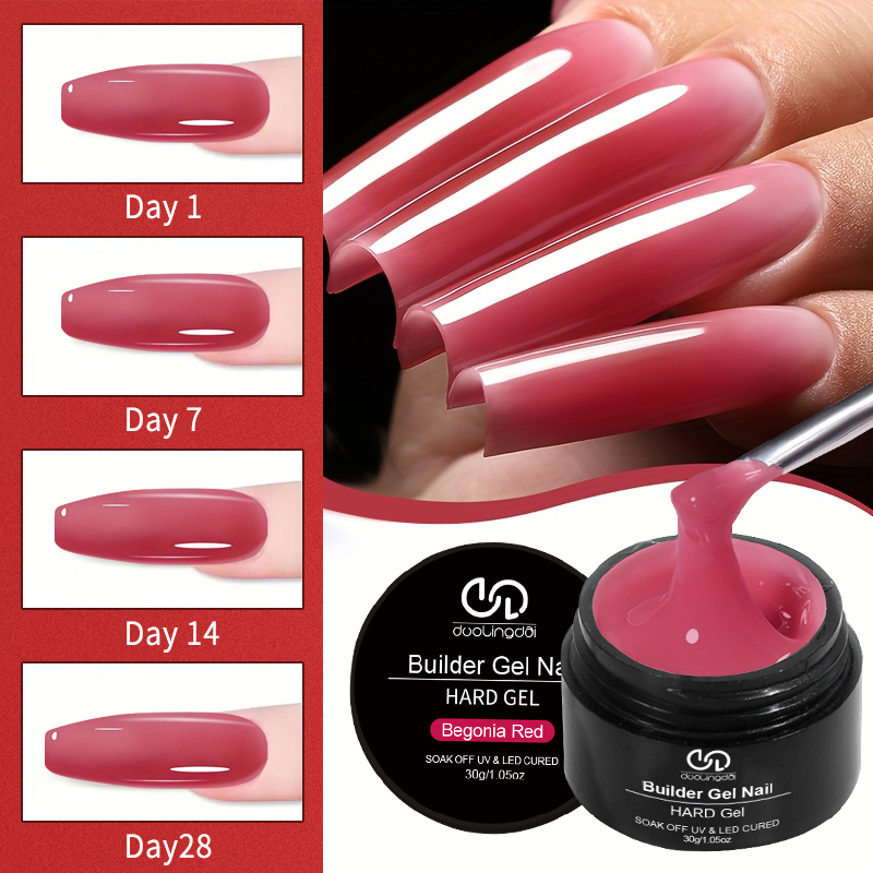 Acrylic Builder Nail Gel for E - Nail Art Pink Soft recension och pris