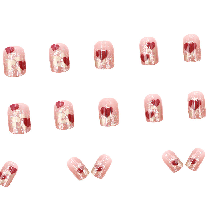 24pcs/set Short Square fake na - Nail Art Fake recension och pris