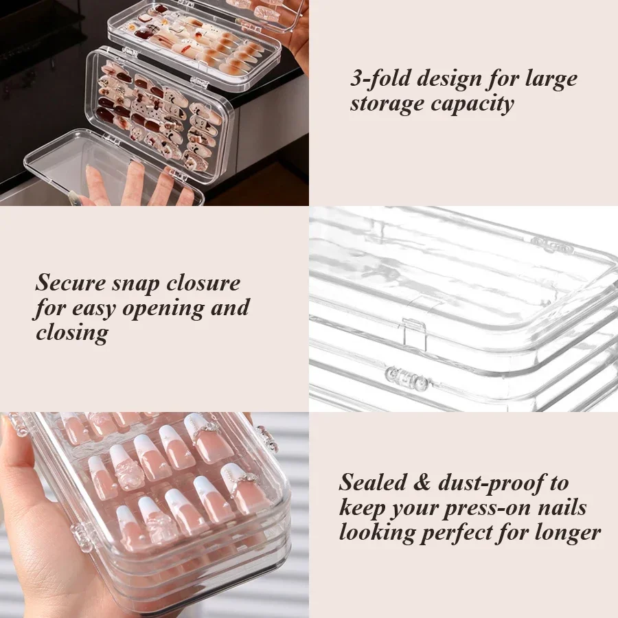 Clear Foldable Press On Nail S - Nail Art Quirky recension och pris