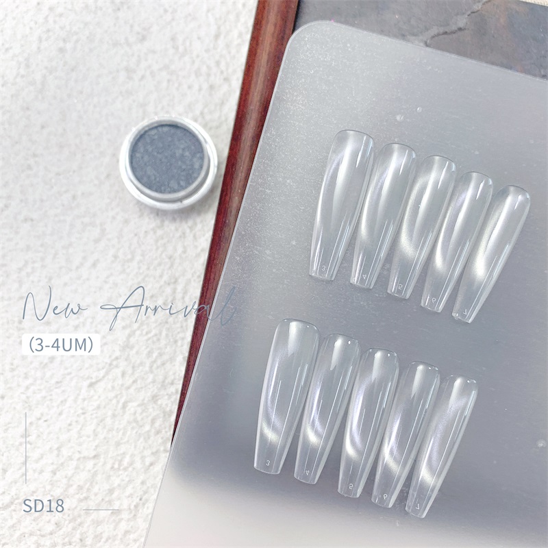 HNDO New Silver White 3D Cat E - Dip Powder Nail recension och pris