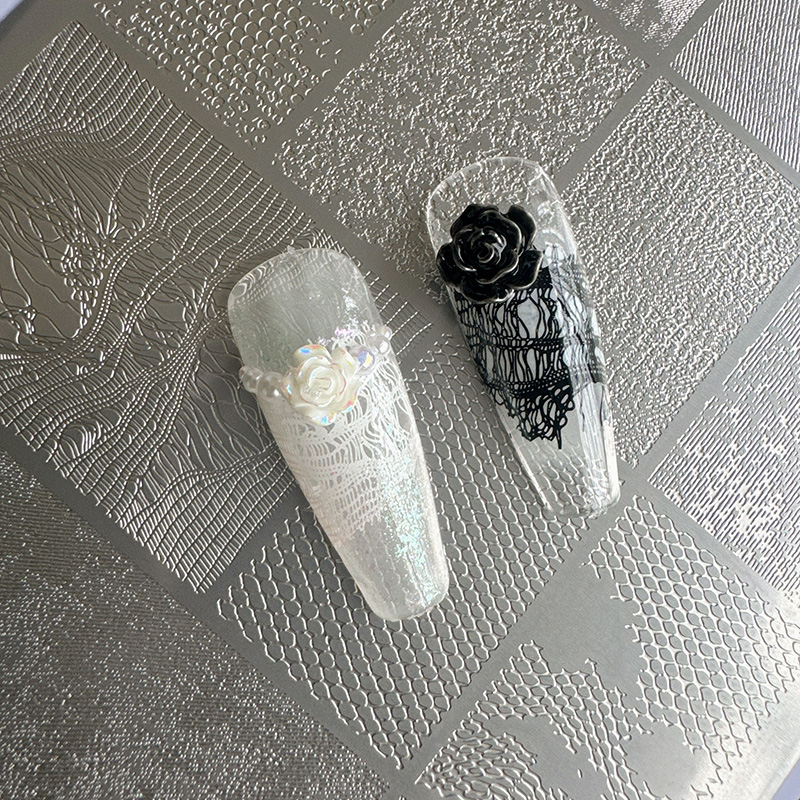 NAIL ART STAMPING PLATES LACE  - Nail Art Denim recension och pris
