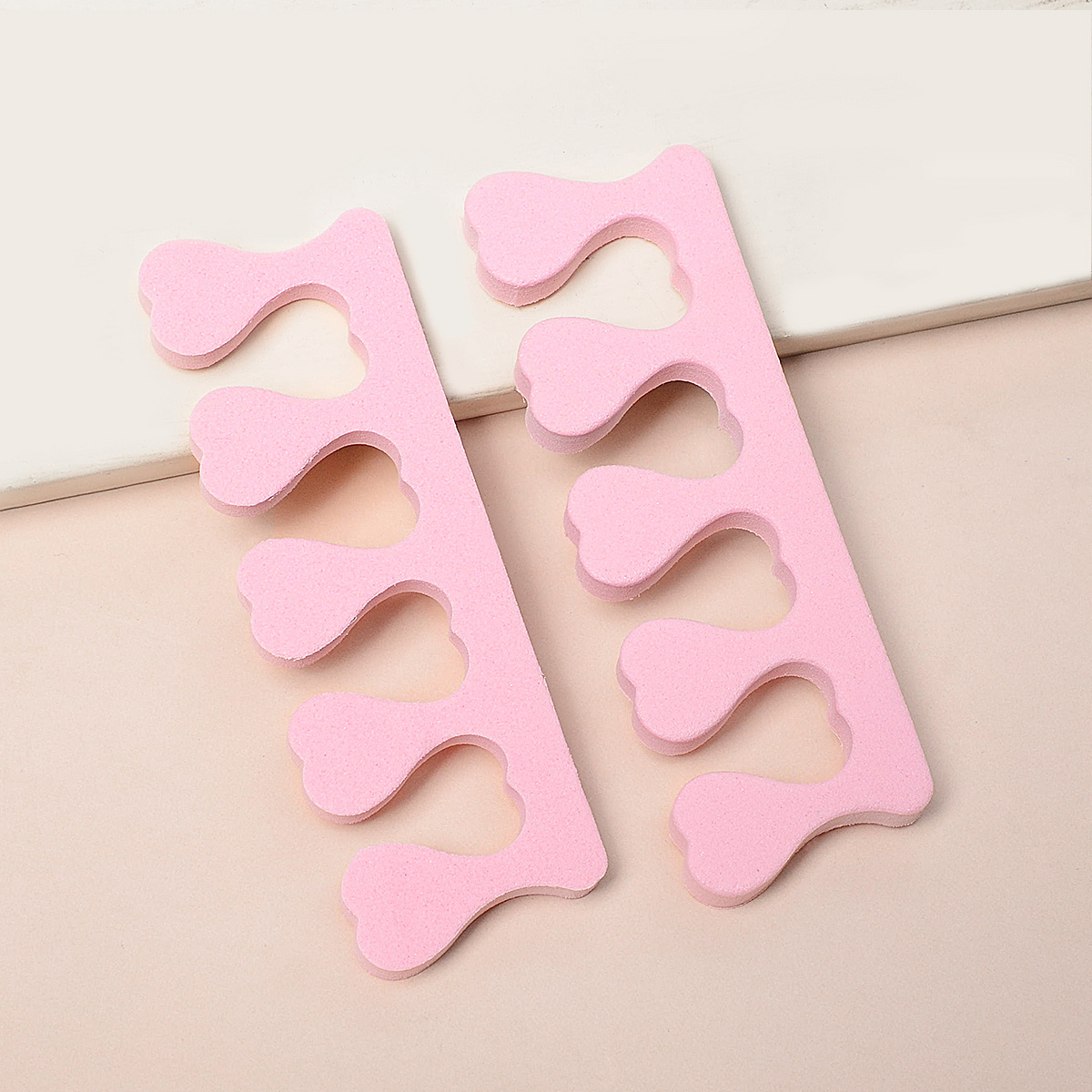10pair Pink Toe Finger Sponge  - Nail Art Pink Soft recension och pris