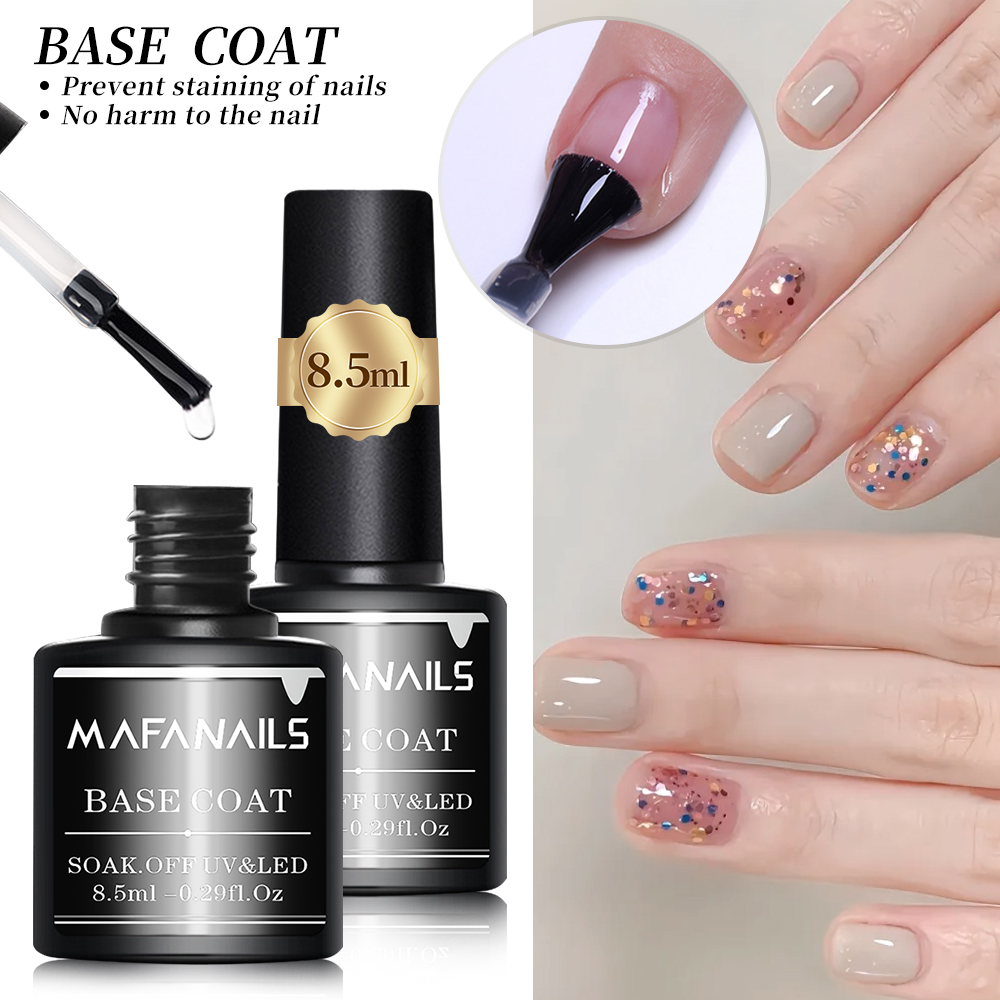 2pcs Clear Gel Top Coat & Base - Gel Top Coat recension och pris