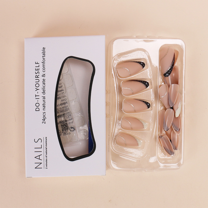 24 pieces French-style wearabl - Nail Art Fake recension och pris
